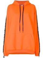 Mia-iam Logo Trim Oversized Hoodie - Yellow & Orange