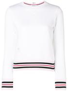 Thom Browne Cricket Stripe Sweatshirt - White