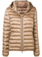 Save The Duck Zipped Padded Jacket - Nude & Neutrals