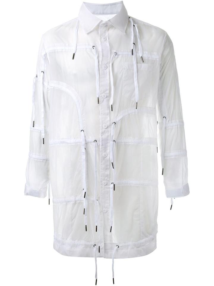 Ktz Drawstring Sheer Raincoat