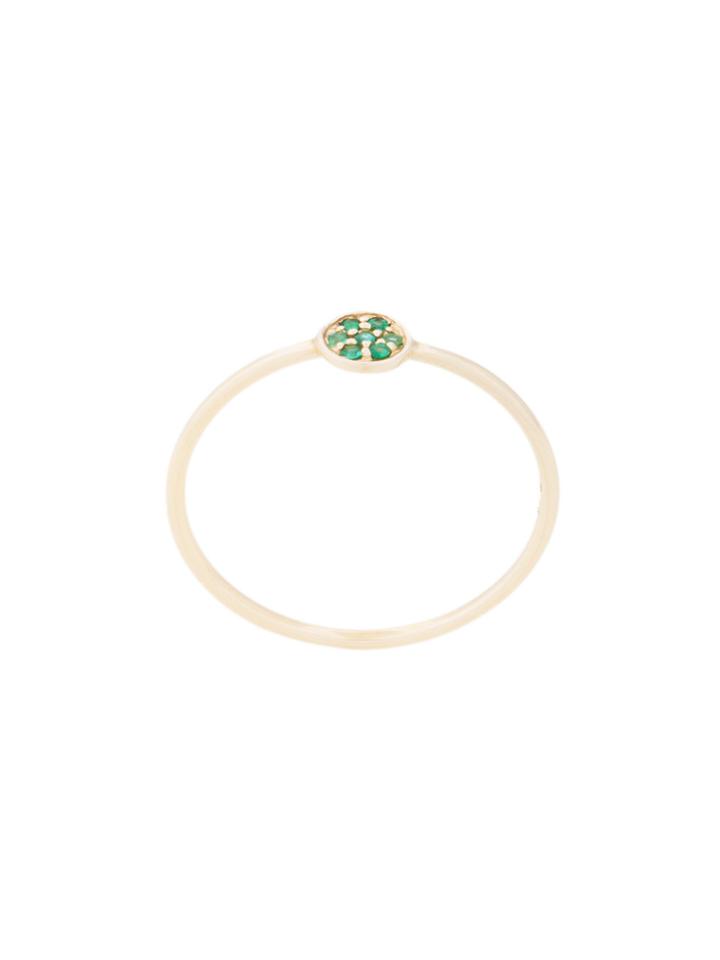 Sydney Evan Tiny Disc Ring - Metallic