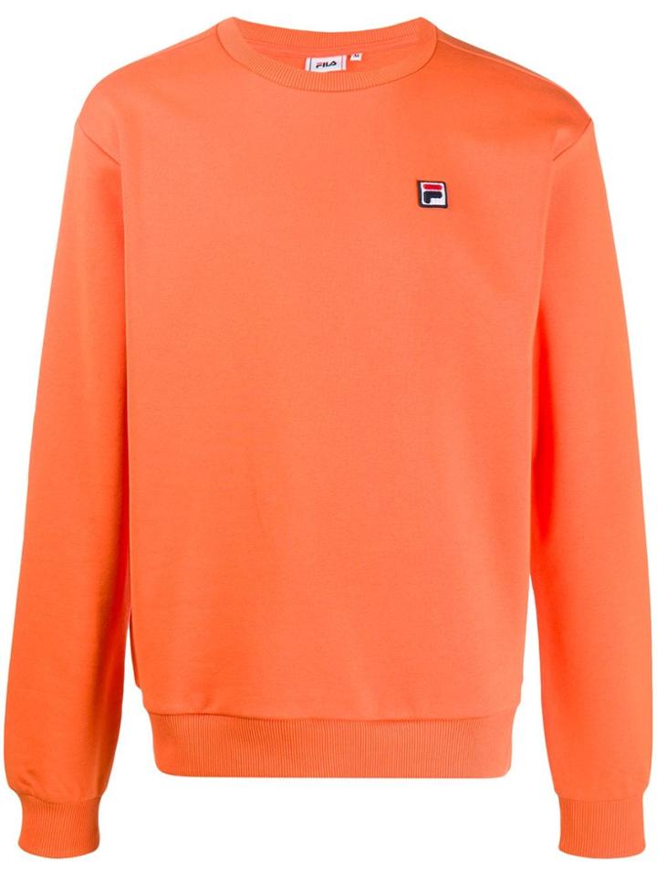 Fila Logo Patch Sweatshirt - Orange