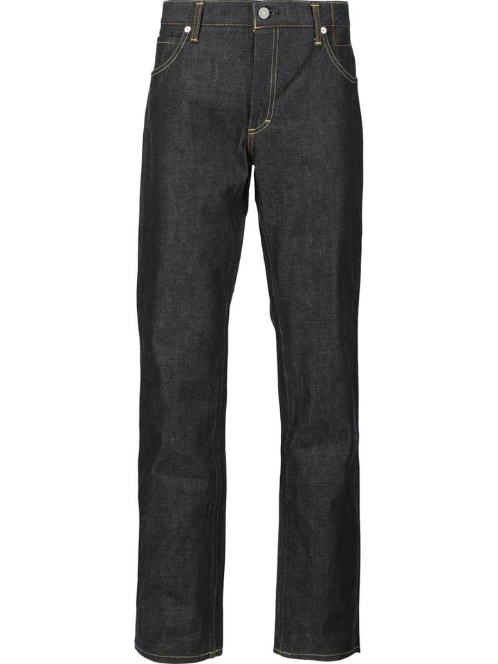 Visvim Straight Trousers, Men's, Size: 32, Blue, Cotton