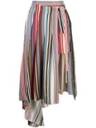 Monse Asymmetric Skirt - Multicolour