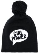 Ultràchic Girl Power Pom-pom Hat - Black