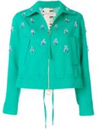 Emilio Pucci Embellished Textured Jacket - Green
