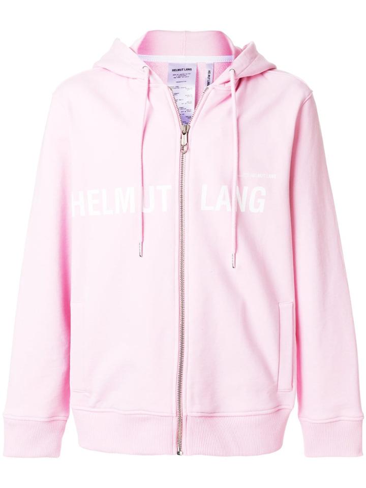 Helmut Lang Logo Hoodie - Pink
