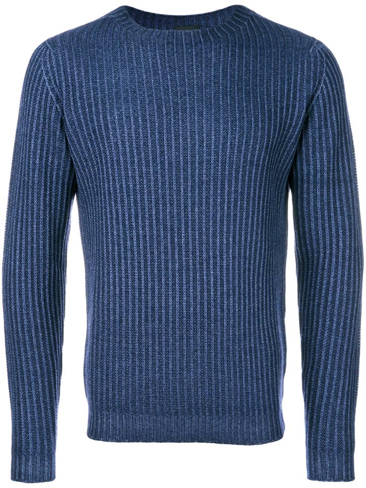 Dell'oglio Crew Neck Jumper - Blue