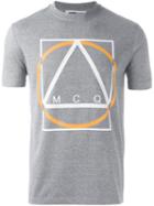 Mcq Alexander Mcqueen Multi Geo Print T-shirt, Men's, Size: Medium, Grey, Viscose/polyester