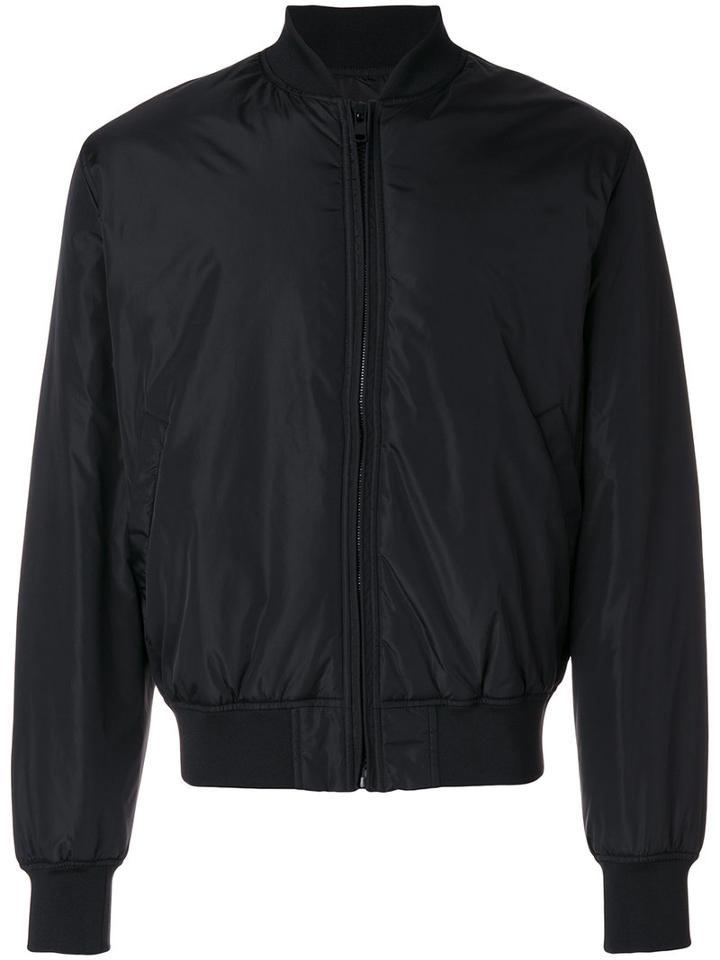 Love Moschino - Branded Bomber Jacket - Men - Polyamide/polyester/spandex/elastane - 52, Black, Polyamide/polyester/spandex/elastane