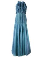 Maria Lucia Hohan - 'mousseline' Maxi Dress - Women - Silk/nylon/spandex/elastane - 38, Blue, Silk/nylon/spandex/elastane