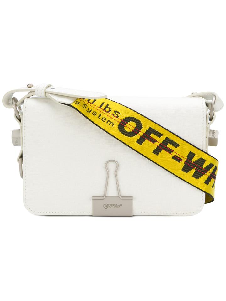 Off-white Mini Binder Clip Bag