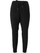 Fendi Drawstring Trousers, Women's, Size: 40, Black, Spandex/elastane/virgin Wool