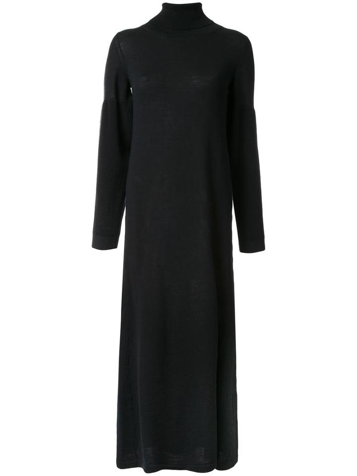 Miharayasuhiro Long Knitted Dress, Women's, Size: 40, Black, Wool