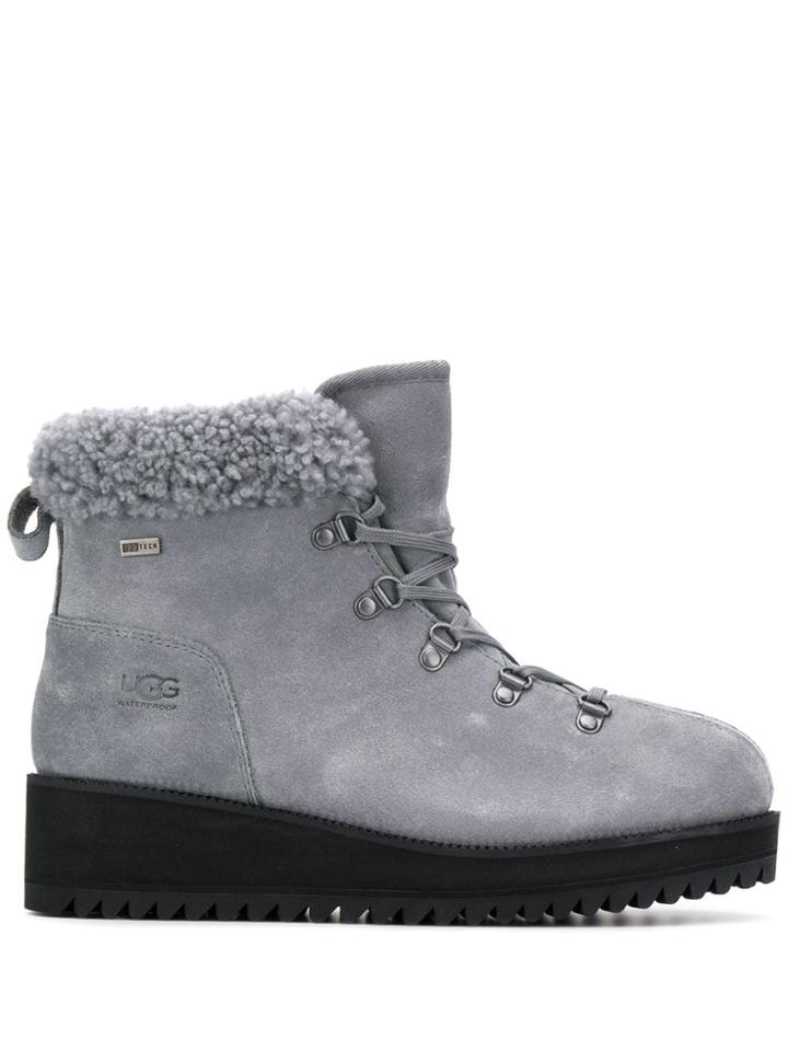 Ugg Australia Shearling Mountain Boots - Grey