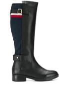 Tommy Hilfiger Blanket Detail Knee-high Boots - Black