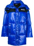 Miu Miu Oversized Puffer Jacket - Blue