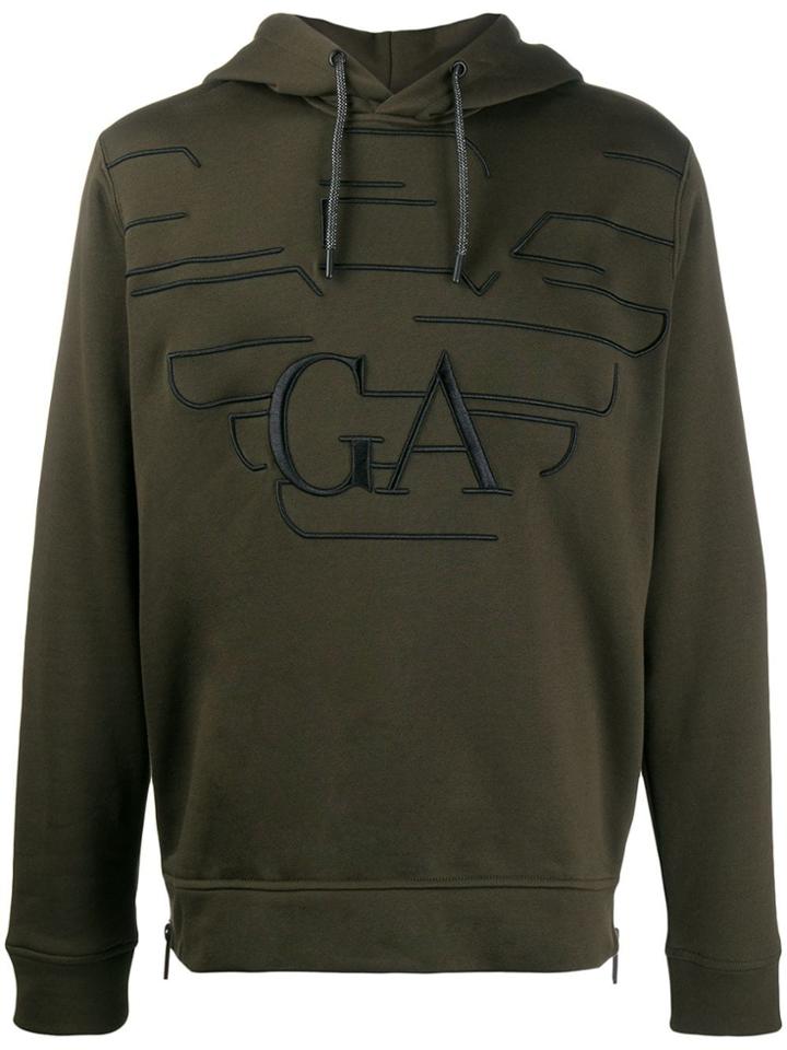 Emporio Armani Logo Hoodie - Green