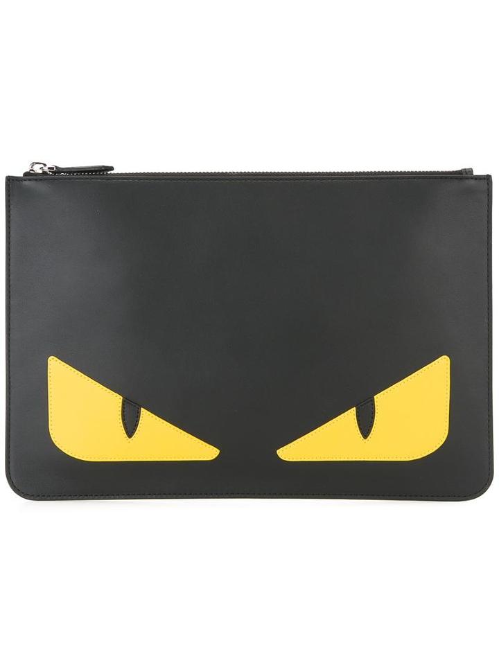 Fendi - Bag Bugs Clutch - Men - Leather - One Size, Black, Leather