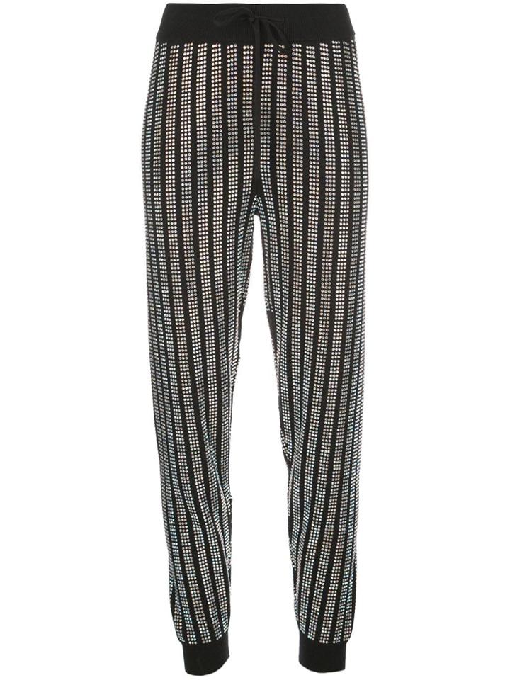 Rta Embellished Track Trousers - Black