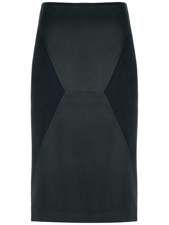 Clé Leather Pencil Skirt - Black