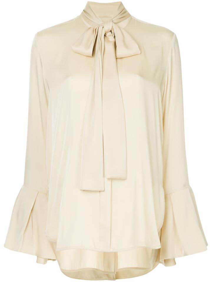 Ellery Noveau Pussy-bow Blouse - Nude & Neutrals