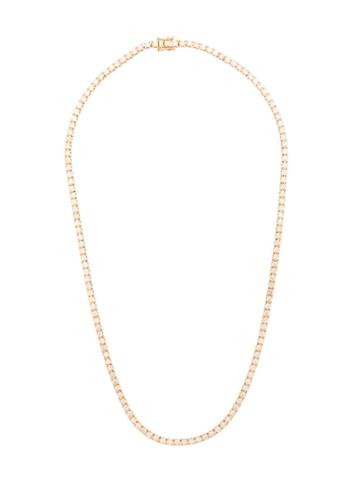 Eva Fehren 18kt Rose Gold Line Diamond Necklace
