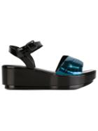 Robert Clergerie Pandor Sandals, Women's, Size: 39.5, Black, Calf Leather/leather/rubber