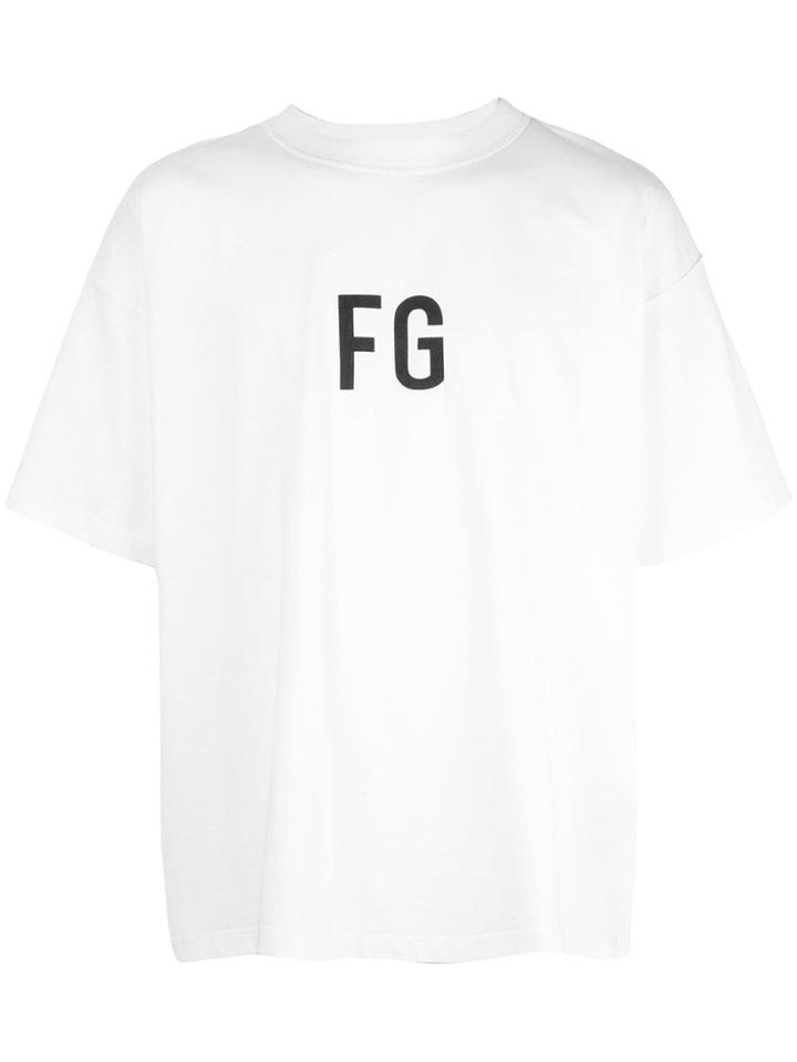 Fear Of God Printed Logo T-shirt - White