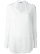 Dondup Classic Shirt, Women's, Size: 44, White, Viscose/silk