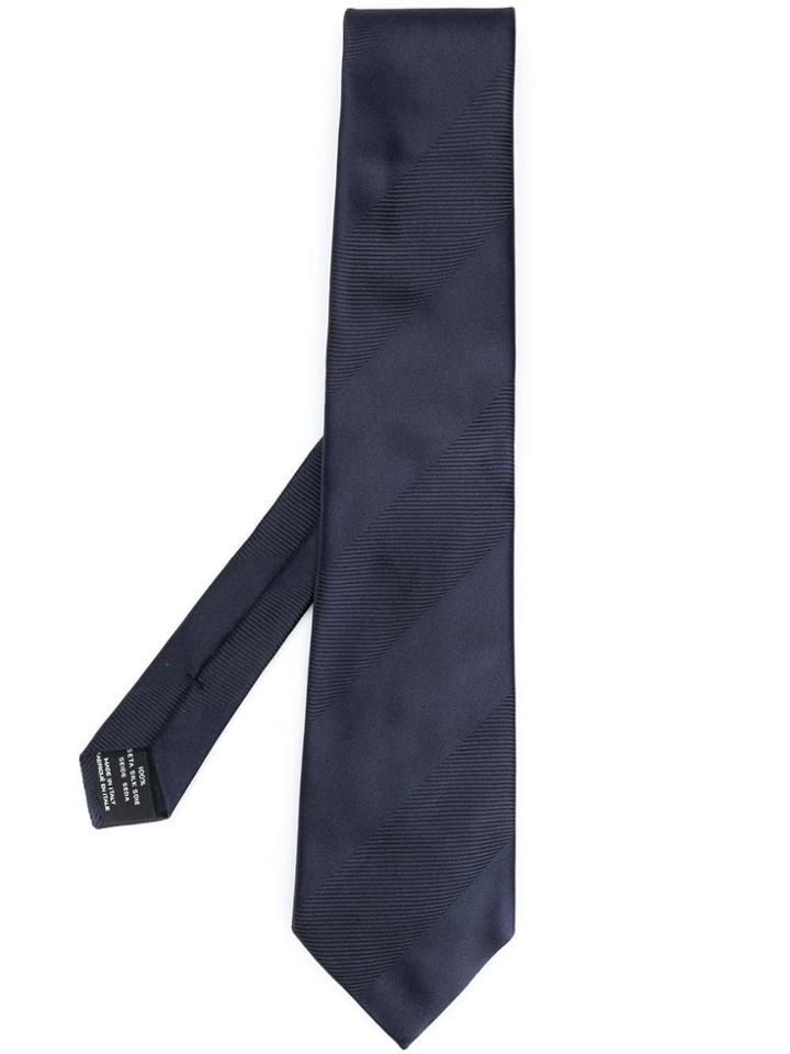 Tom Ford Tonal Stripe Tie - Blue
