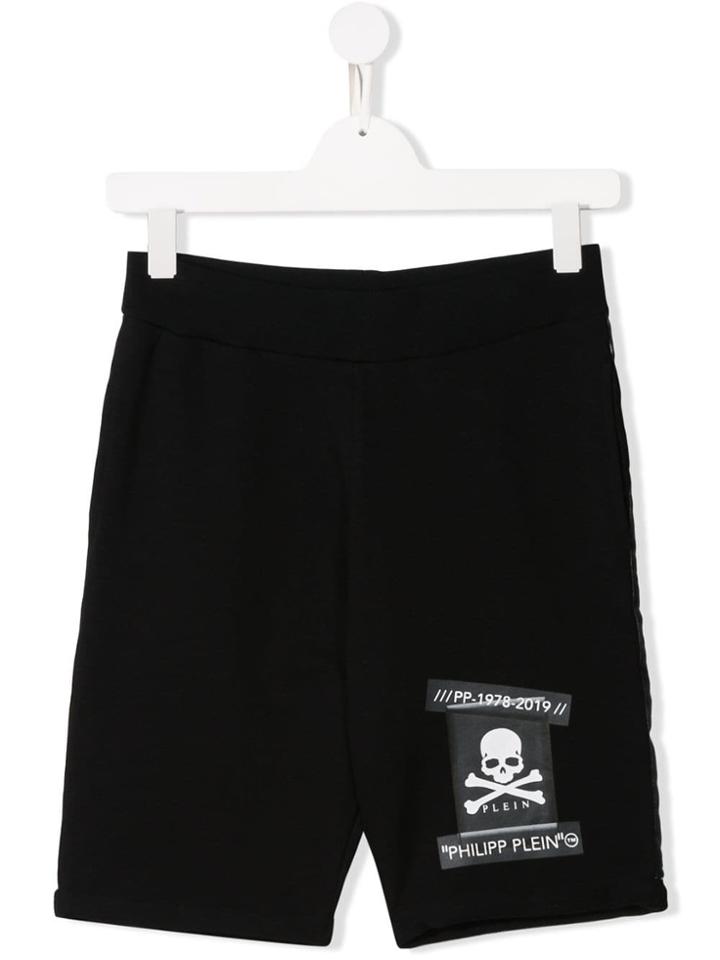 Philipp Plein Junior Casual Short Shorts - Black