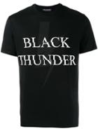 Neil Barrett - Black Thunder Print T-shirt - Men - Cotton - S, Cotton