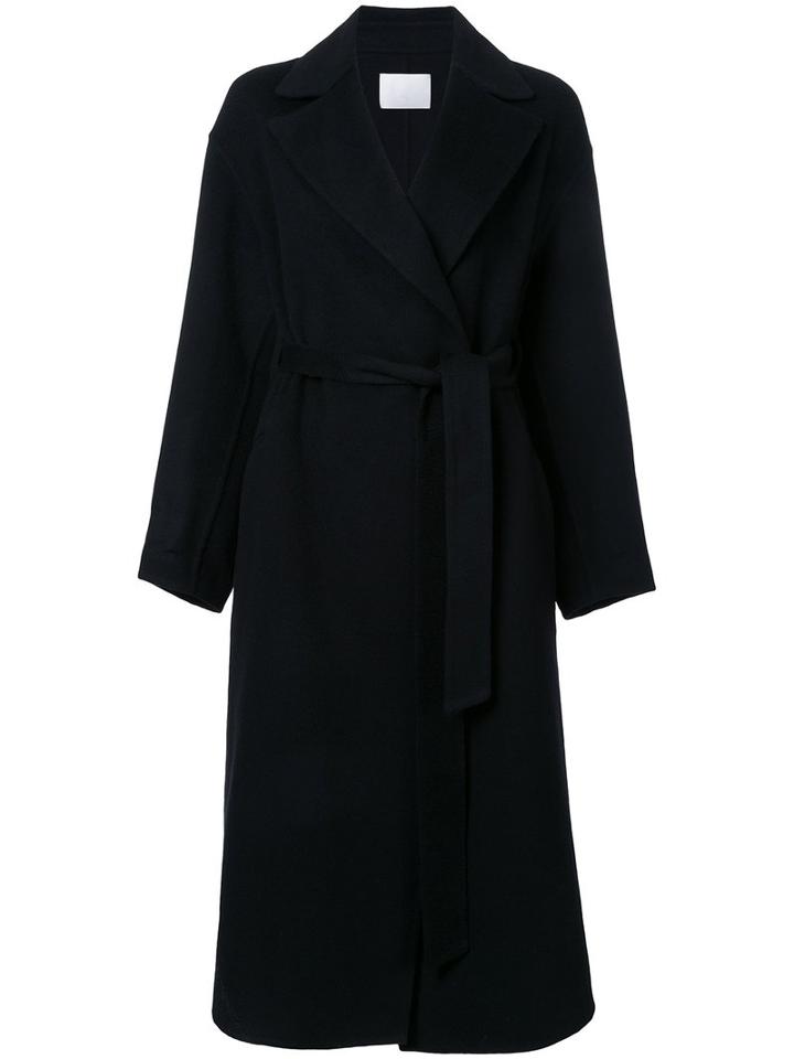 Rito Belted Single Breasted Coat, Women's, Size: 38, Black, Cashmere