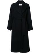 Rito Belted Single Breasted Coat, Women's, Size: 38, Black, Cashmere