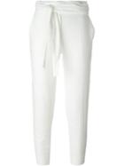 Iro Tie Waist Slim Fit Cropped Trousers, Women's, Size: 38, Nude/neutrals, Linen/flax/cotton/spandex/elastane/cotton