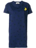 Être Cécile Polka-dot T-shirt Dress - Blue