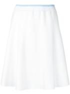 Loveless - Knit Skirt - Women - Cotton/rayon - 7, White, Cotton/rayon