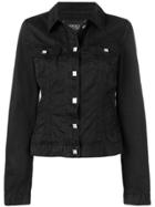 Versace Vintage Button-down Denim Jacket - Black