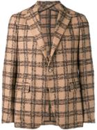 Tagliatore Checked Blazer - Nude & Neutrals