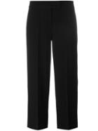Dkny Cropped Trousers, Women's, Size: 4, Black, Polyester/triacetate