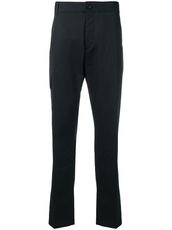 Versace High Waisted Straight Leg Trousers - Black