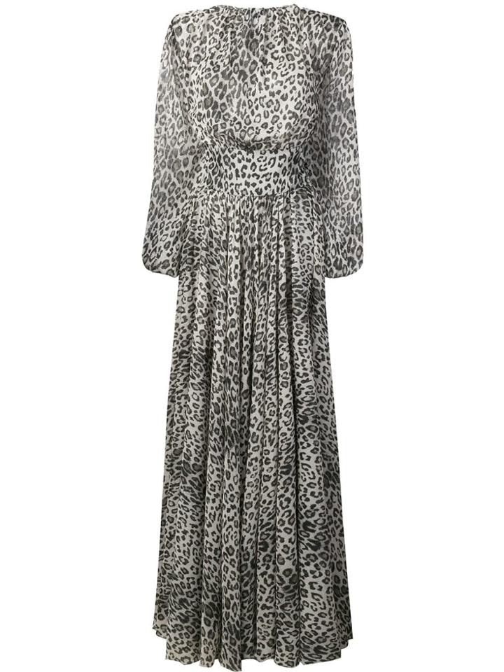 Redemption Leopard-print Dress - Grey