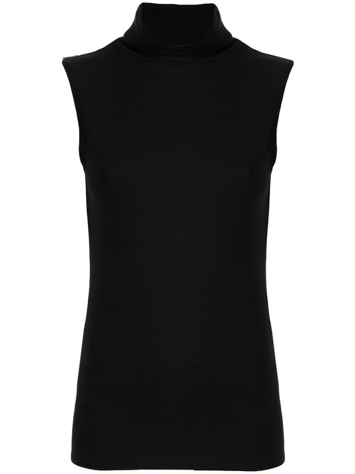 Layeur Marina Turtleneck Tank Top - Black