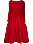 Daniela Gregis Contrast Panel Flared Dress