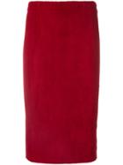 Stouls Slim-fit Pencil Skirt - Red