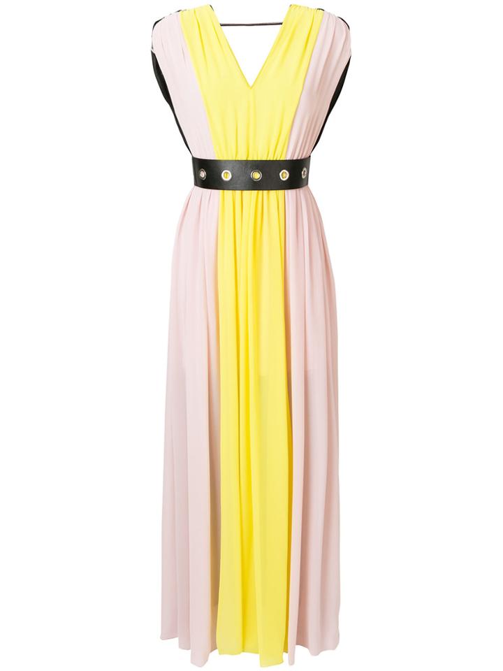 Liu Jo Long Sleeveless Dress - Pink & Purple