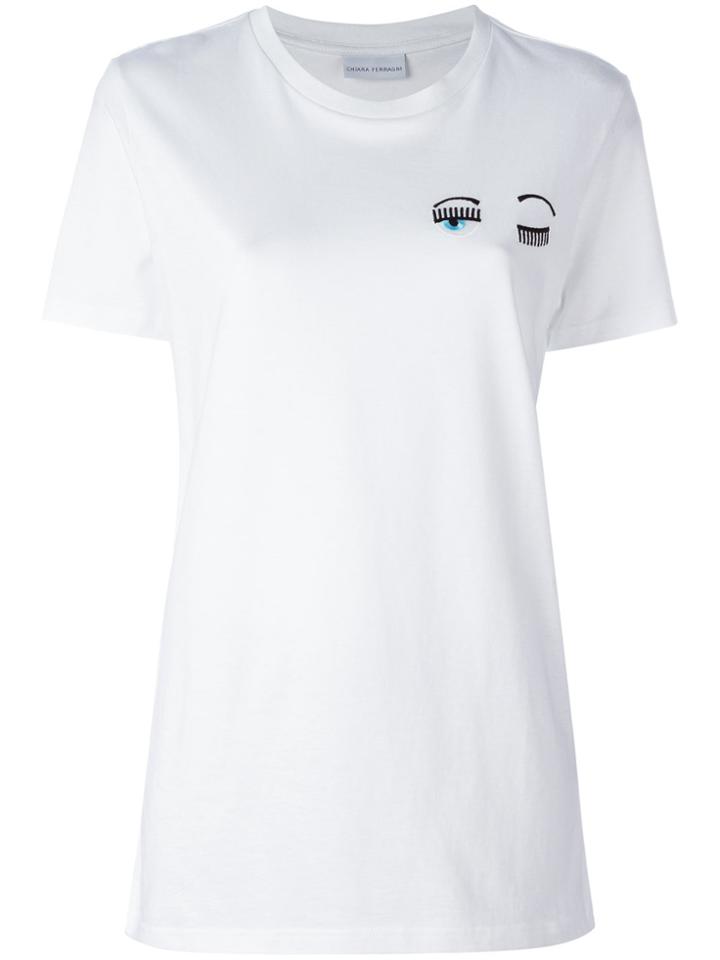 Chiara Ferragni Winking Eye T-shirt - White