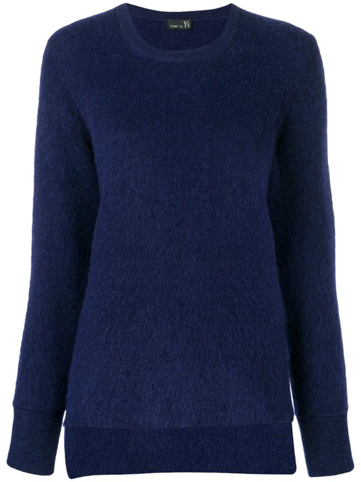Y's Round Neck Sweater - Blue