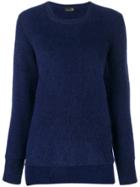 Y's Round Neck Sweater - Blue